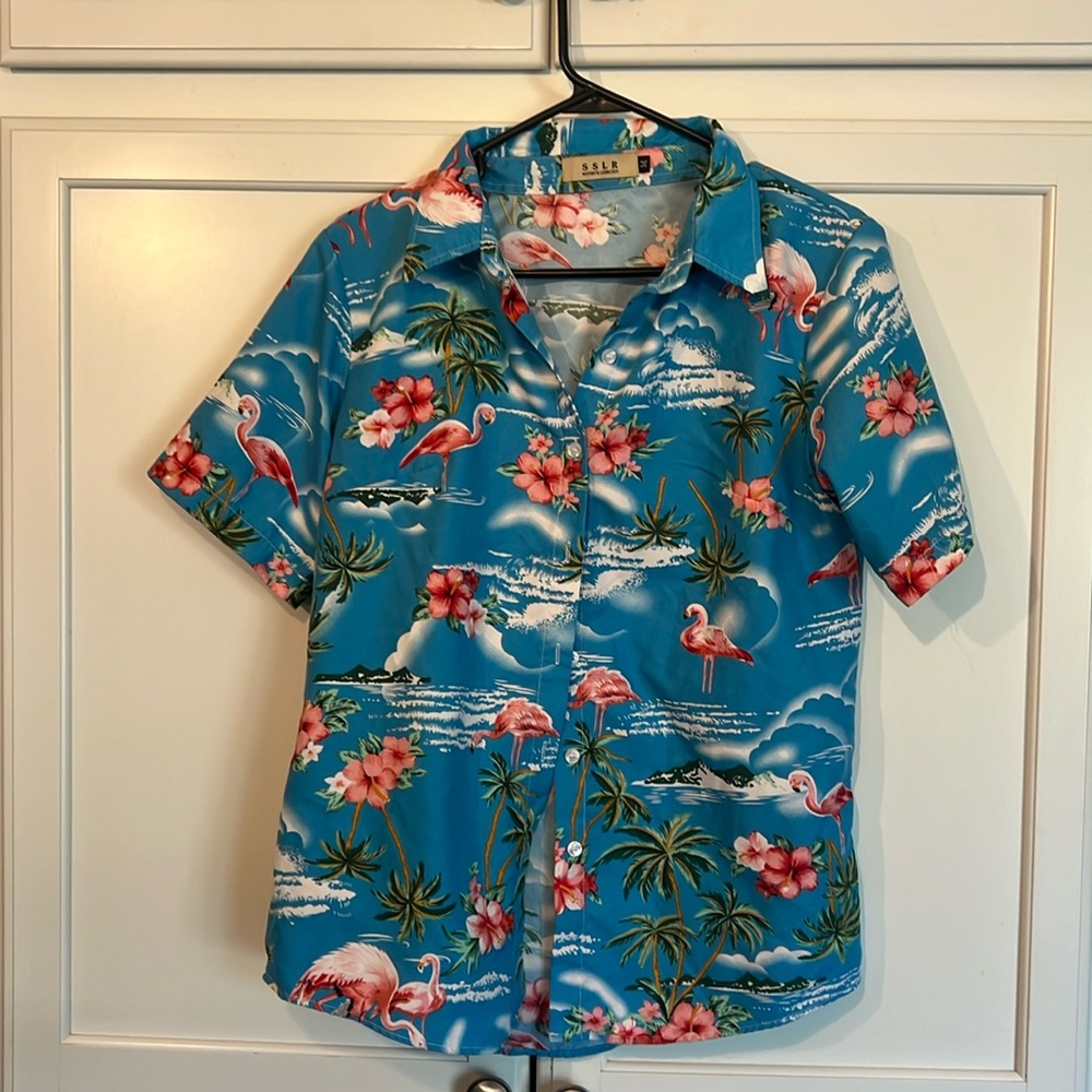 Short Sleeve Hawaiian button down shirt